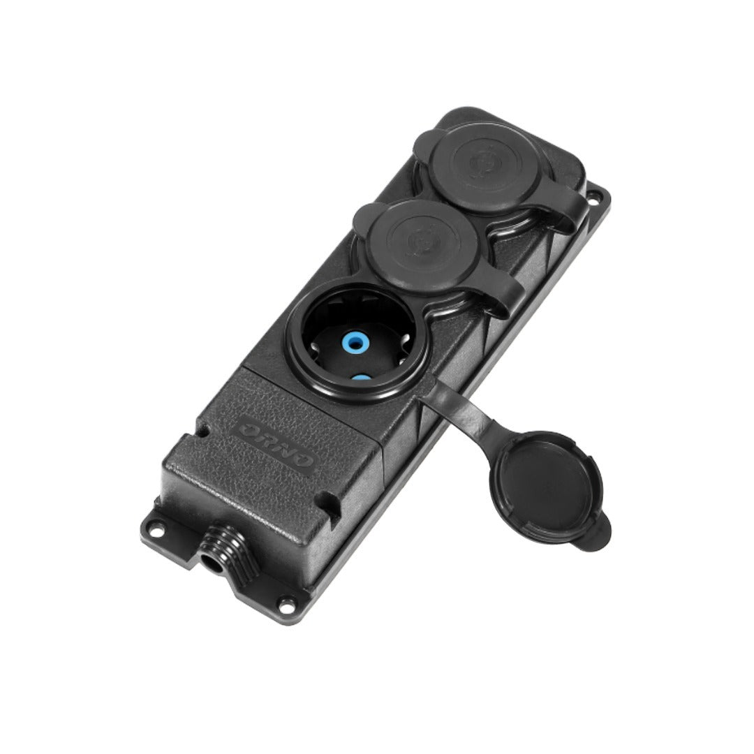 Outdoor stekkerdoos - PREMIUM - IP44 - drie stopcontacten Outdoor stekkerdoos - PREMIUM - IP44 - drie stopcontacten